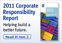2011 Corporate Responsibility Report. Helping build a better future. Read It Now.