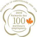 &laquo;&nbsp;100 meilleurs employeurs au Canada&nbsp;&raquo;