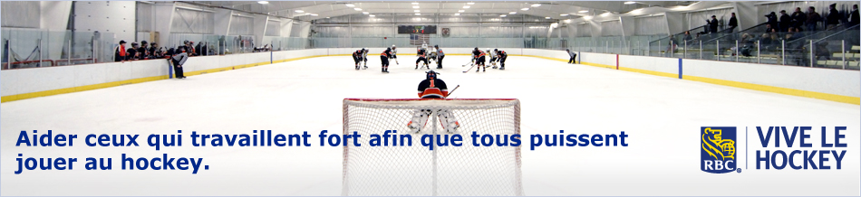 Aider ceux qui travaillent fort afin que tous puissent jouer au hockey.