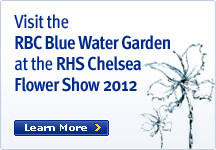 Visit the RBC Blue Water Garden at the RHS Chelsea Flower Show 2012
