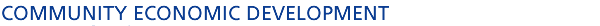 Community Economic Development