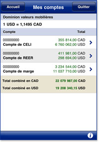 Mes comptes