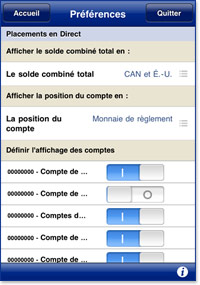 Préférences