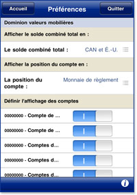 Préférences