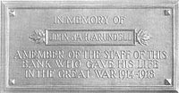 Memorial Plaque