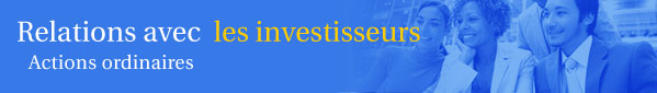 Relations avec les investisseurs