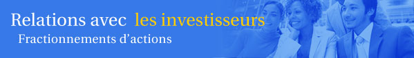 Relations avec les investisseurs