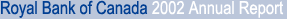 Royal Bank of Canada 2002 Annual Report