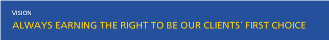 RBC Vision Statement: Earning the Right to be our Clients' First Choice