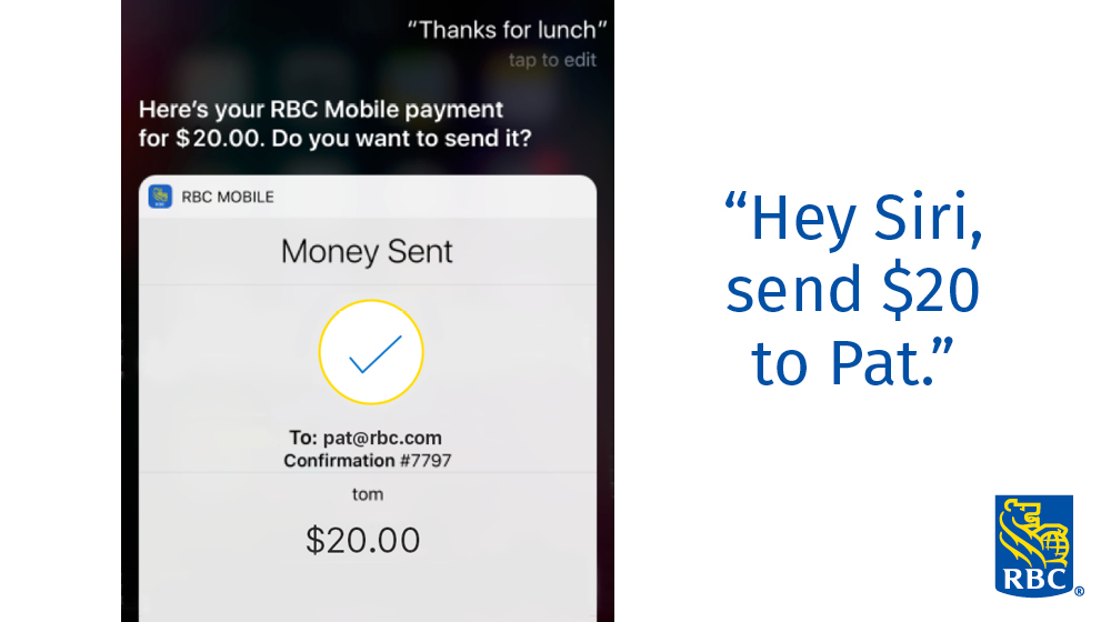 RBC first Canadian bank to launch Interac eTransfer® using Siri