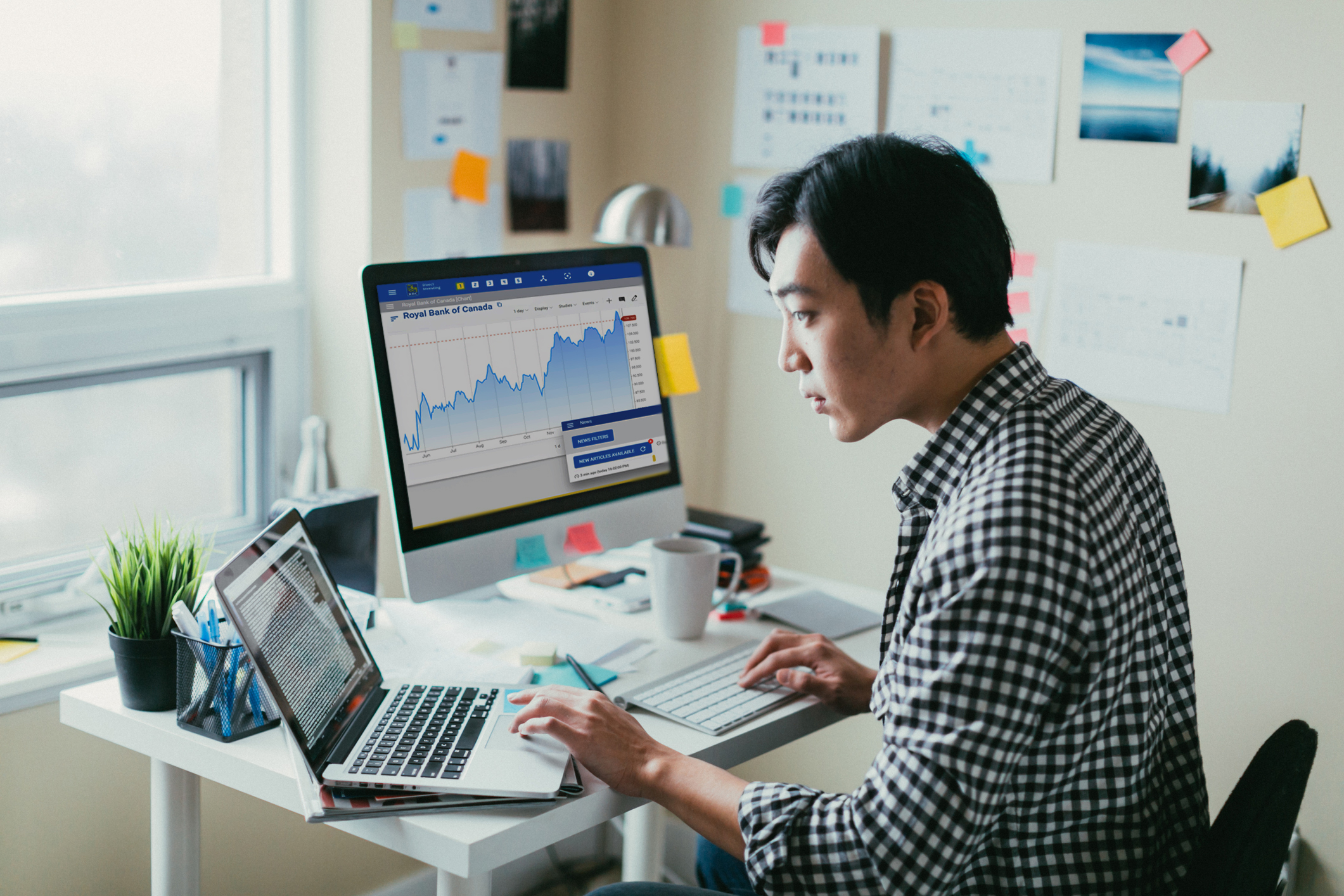Power up your online trading experience: Custom views, real-time data, latest news and more on new Trading Dashboard at RBC Direct Investing put you in control!