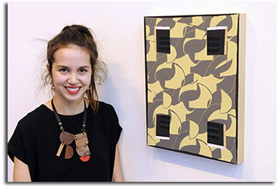 Vanessa Maltese, winner of the 2012 RBC 
                    Canadian Painting Competiton, and her work, Balaclava