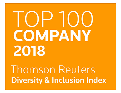 100 MEILLEURES SOCIÉTÉS 2018 Indice sur la diversité et l’inclusion
Thomson Reuters