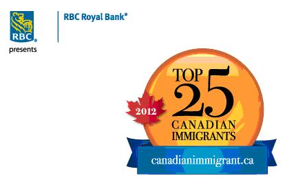 Appel de candidatures pour le prix des 25 grands immigrants au Canada 2012