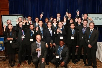 The finalists of the 5th annual Next Great Innovator Challenge celebrate their achievement. 