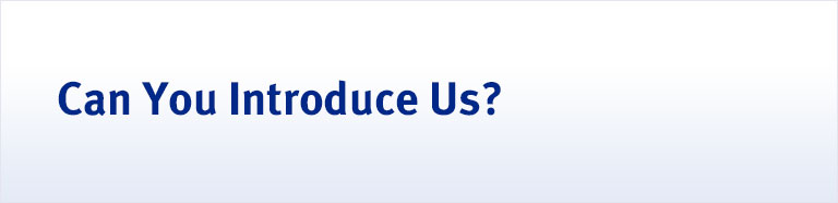 Can you introduce us?
