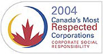 Canada's Most Respected Corporations logo - 2004
