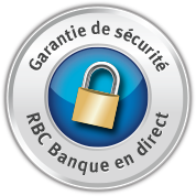 Garantie de sécurité RBC Banque en direct