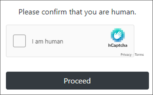 captcha confirm i am human screenshot