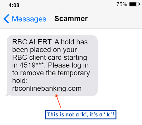 Beware of Spoof Websites - RCB Bank