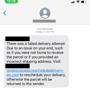 Examples of Package Delivery Scams Image 3