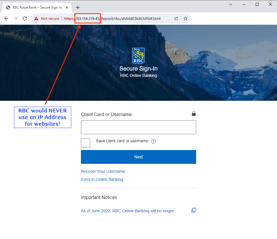 rbc phishing