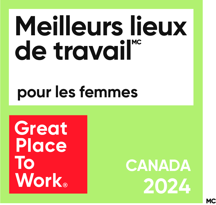 Meilleurs Lieux de Travail marque de commerce Femmes Great Place to Work marque déposée Canada 2020. Logo.