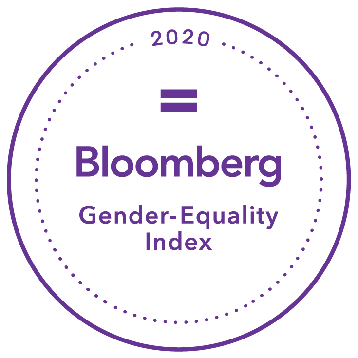 Indice d’égalité des sexes de Bloomberg 2020. Logo.