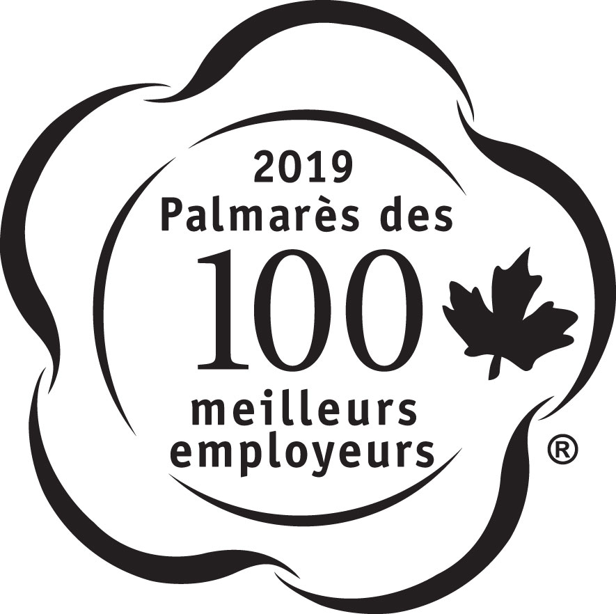 Palmarès des 100 meilleurs employeurs du Canada en 2019. Logo.