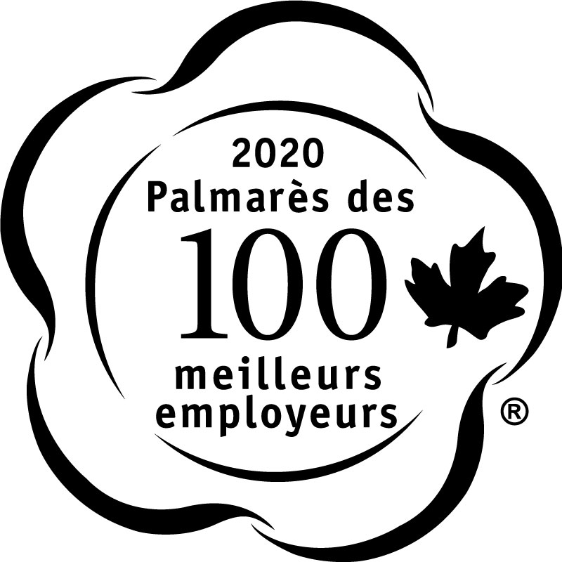 Palmarès des 100 meilleurs employeurs du Canada en 2020. Logo.