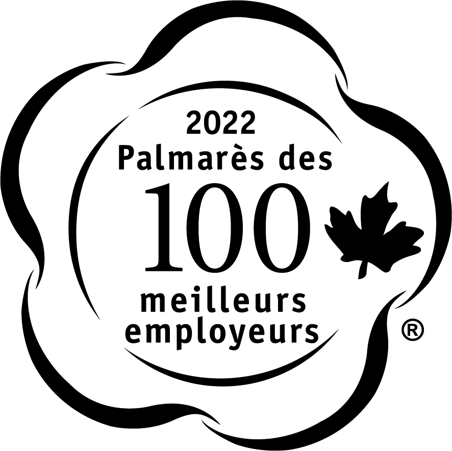 Palmarès des 100 meilleurs employeurs du Canada en 2021. Logo.