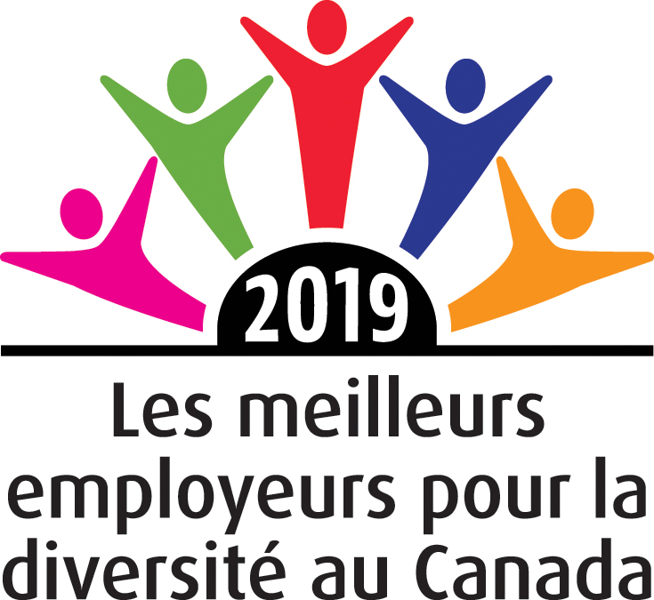 Meilleurs employeurs pour la diversité au Canada 2019 Logo.
