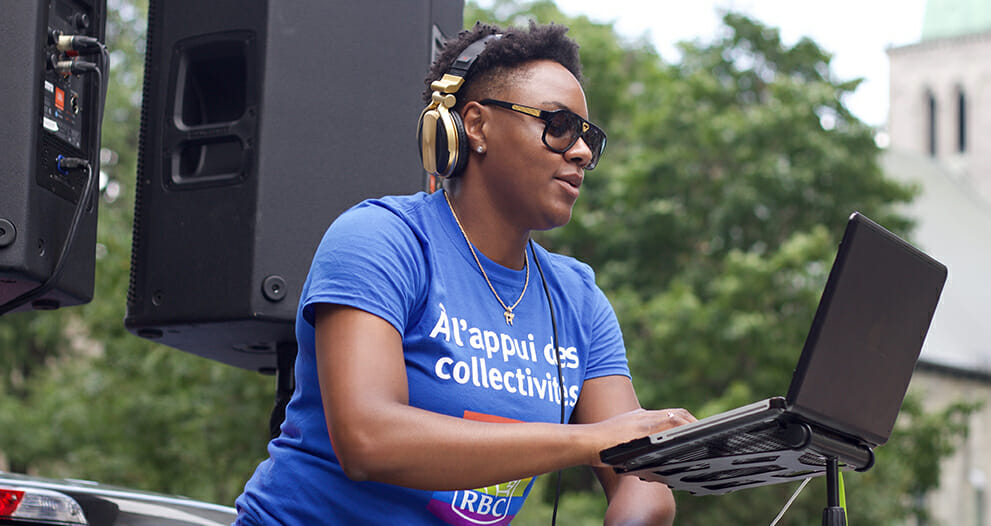 Ketty Cédat, RBC employee also enjoys entertaining listeners as DJ Kayssy.