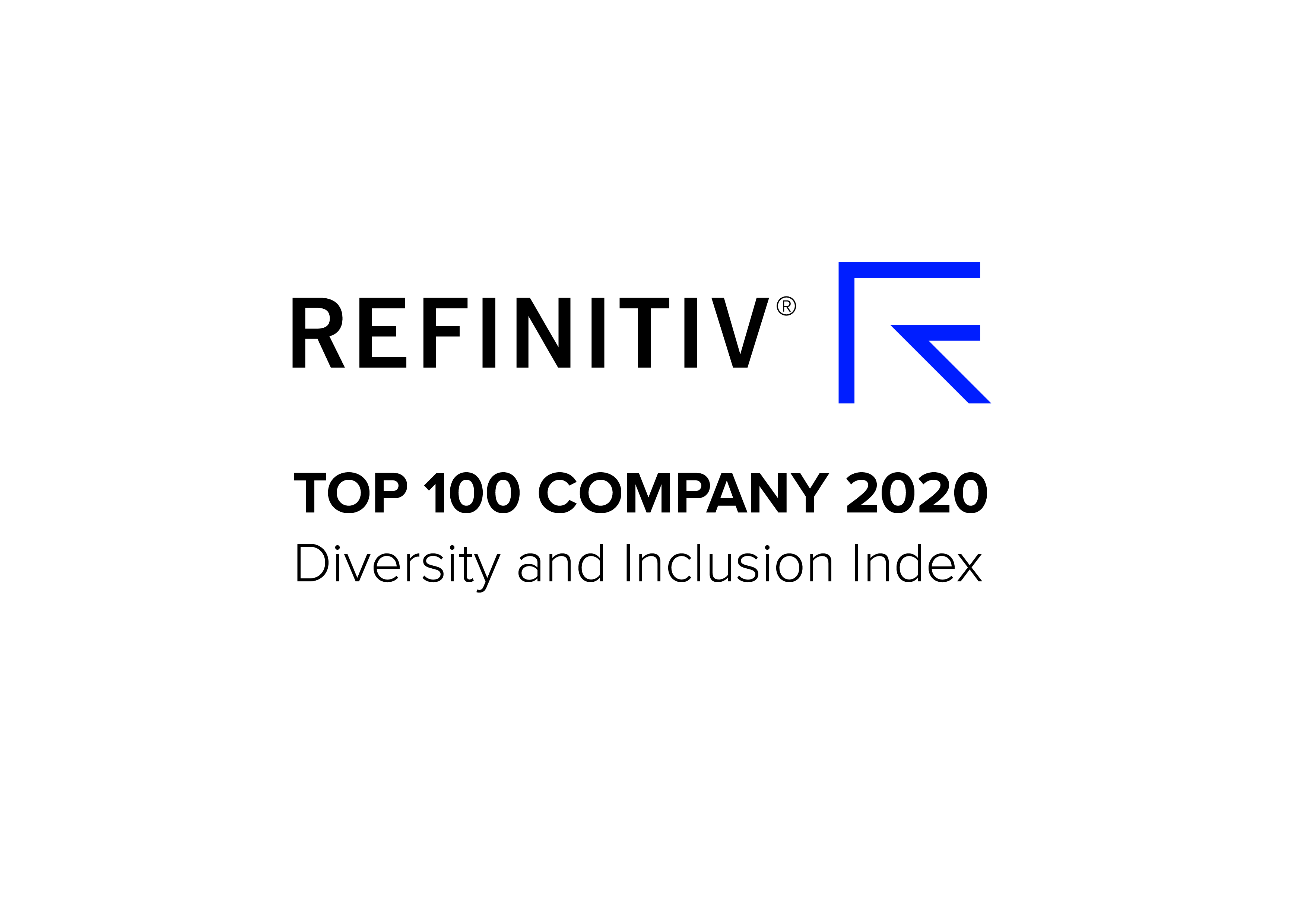 Refinitiv registered trademark Top 100 Company 2020 Diversity and Inclusion Index
