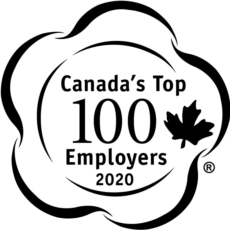 Canada's Top 100 Employers 2020. Logo.