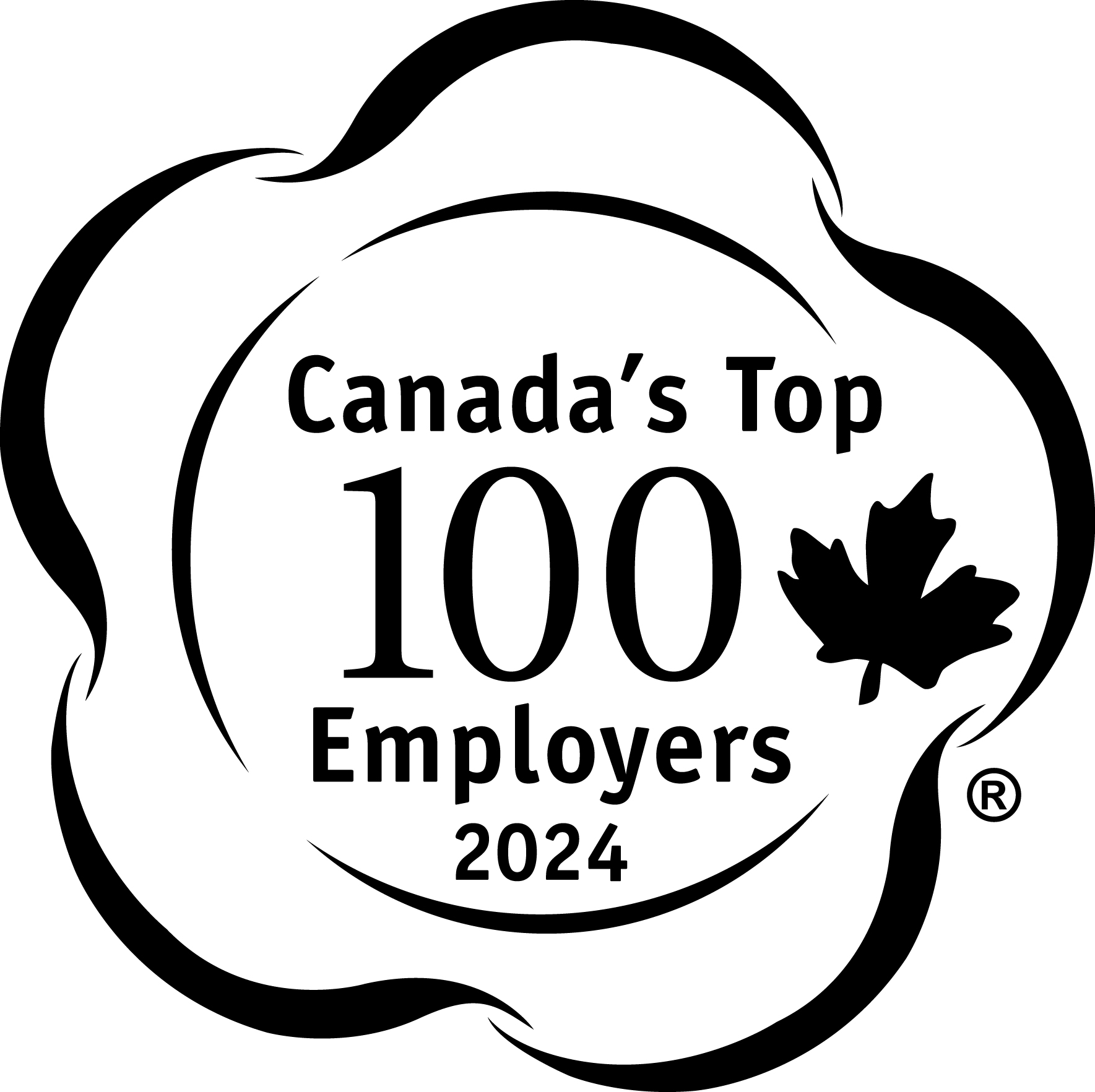 Canada's Top 100 Employers 2021. Logo.