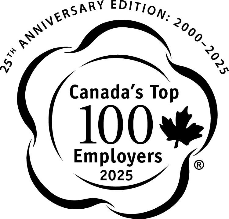 Canada's Top 100 Employers 2021. Logo.