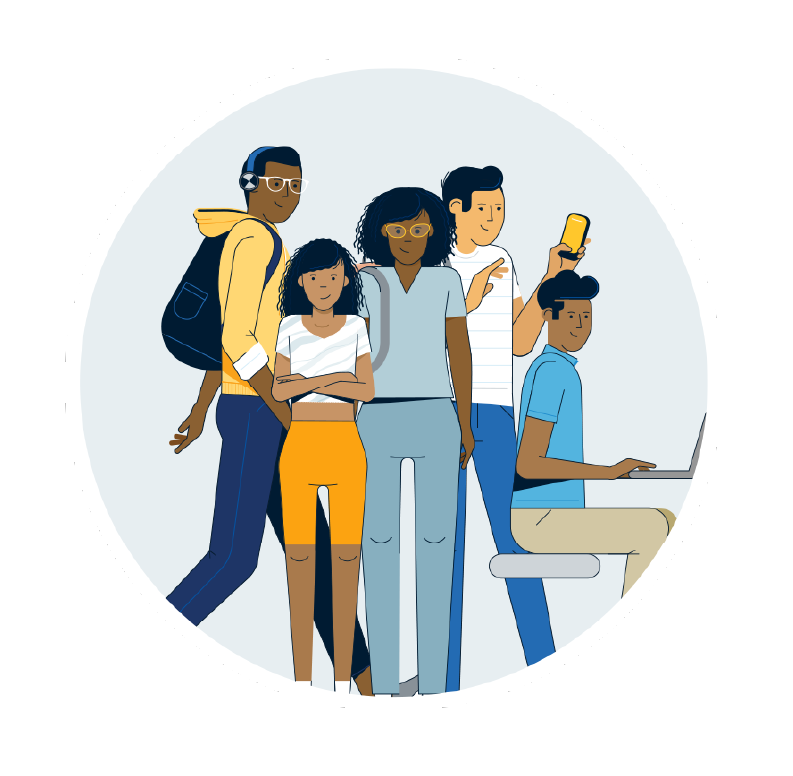 Group of young people