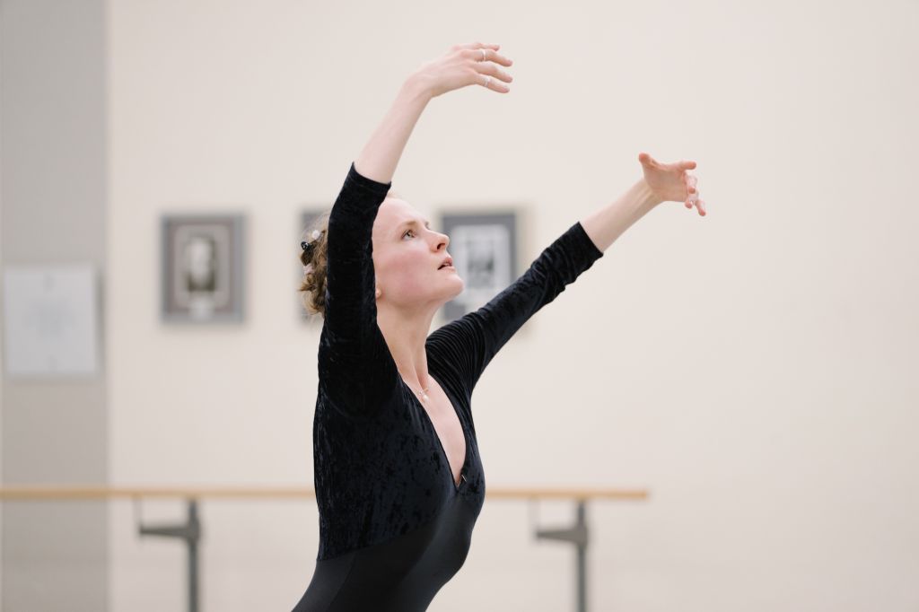 Dancer Hannah Galway, during a rehearsal.