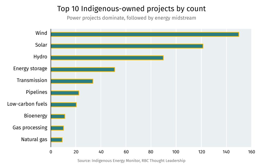 Top 10 Indigenous-owned projects by count