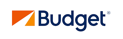 Budget logo. Registered trademark symbol.