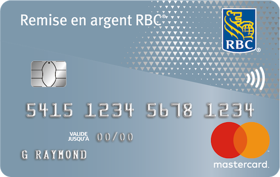 Carte Remise en argent Mastercard RBC